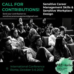 Sensitive career and workplace design. Rome October, 5-6 2023